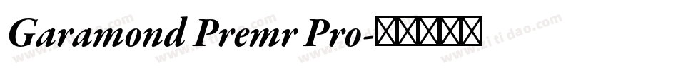 Garamond Premr Pro字体转换